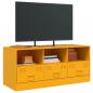 Preview: TV-Schrank Senfgelb 99x39x44 cm Stahl