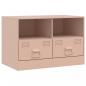 Preview: TV-Schrank Rosa 67x39x44 cm Stahl