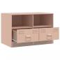 Preview: TV-Schrank Rosa 67x39x44 cm Stahl