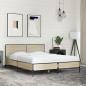 Preview: Bettgestell Sonoma-Eiche 120x200 cm Holzwerkstoff und Metall