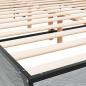 Preview: Bettgestell Grau Sonoma 150x200 cm Holzwerkstoff und Metall