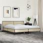 Preview: Bettgestell Sonoma-Eiche 200x200 cm Holzwerkstoff und Metall