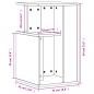 Preview: Beistelltisch Sonoma-Eiche 35x35x60 cm Holzwerkstoff