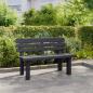 Preview: Gartenbank Anthrazit 110x52x71 cm Polypropylen