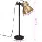 Preview: Schreibtischlampe 25 W Antik-Messing 15x15x55 cm E27