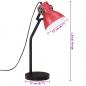 Preview: Schreibtischlampe 25 W Rot 17x17x60 cm E27