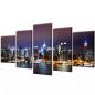 Preview: ARDEBO.de - Bilder Dekoration Set New York in Farbe 200 x 100 cm