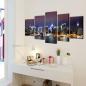 Preview: Bilder Dekoration Set New York in Farbe 200 x 100 cm