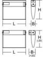 Preview: RZB GSUN D Rettungszeichenleuchte, 2W, IP30 silber (652219.004)