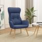 Preview: ARDEBO.de - Relaxsessel Blau Stoff