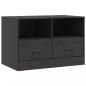 Preview: TV-Schrank Schwarz 67x39x44 cm Stahl