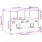 Preview: TV-Schrank Schwarz 67x39x44 cm Stahl