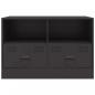 Preview: TV-Schrank Schwarz 67x39x44 cm Stahl