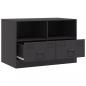 Preview: TV-Schrank Schwarz 67x39x44 cm Stahl