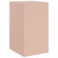 Preview: Nachttische 2 Stk. Rosa 34,5x39x62 cm Stahl