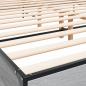 Preview: Bettgestell Grau Sonoma 180x200 cm Holzwerkstoff und Metall