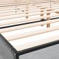 Preview: Bettgestell Grau Sonoma 200x200 cm Holzwerkstoff und Metall