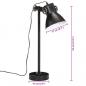 Preview: Schreibtischlampe 25 W Schwarz 15x15x55 cm E27