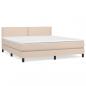 Preview: Boxspringbett Matratze Cappuccino-Braun 160x200 cm Kunstleder