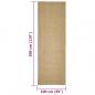 Preview: Teppich Natur Sisal 100x300 cm