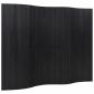 Preview: Paravent Schwarz 165x250 cm Bambus