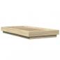 Preview: Bettgestell Sonoma-Eiche 75x190 cm Holzwerkstoff