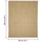 Preview: Teppich Natur Sisal 80x100 cm