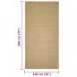 Preview: Teppich Natur Sisal 100x200 cm