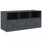 Preview: TV-Schrank Anthrazit 99x39x44 cm Stahl