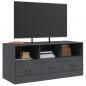 Preview: TV-Schrank Anthrazit 99x39x44 cm Stahl