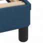 Preview: Bett mit Matratze Blau 180x200 cm Stoff