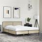 Preview: Bettgestell Sonoma-Eiche 140x190 cm Holzwerkstoff und Metall