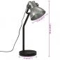 Preview: Schreibtischlampe 25 W Vintage-Silber 17x17x60 cm E27