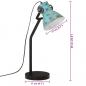 Preview: Schreibtischlampe 25 W Blau 17x17x60 cm E27