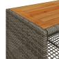 Preview: 4-tlg. Garten-Sofagarnitur mit Kissen Grau Poly Rattan