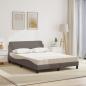 Preview: Bett mit Matratze Taupe 120x200 cm Stoff