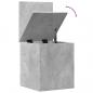 Preview: Truhe Betongrau 40x42x46 cm Holzwerkstoff