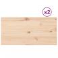 Preview: Tischplatten 2 Stk. 90x45x2,5 cm Rechteckig Massivholz Kiefer