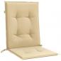 Preview: Niedriglehner-Auflagen 6 Stk. Melange Beige 100x50x4 cm Stoff