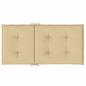 Preview: Niedriglehner-Auflagen 6 Stk. Melange Beige 100x50x4 cm Stoff