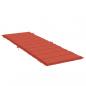 Preview: Sonnenliegen-Auflage Melange Rot 186x58x3 cm Stoff