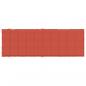 Preview: Sonnenliegen-Auflage Melange Rot 186x58x3 cm Stoff