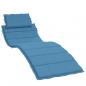 Preview: Sonnenliegen-Auflage Melange Blau 186x58x3 cm Stoff