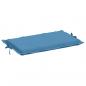 Preview: Sonnenliegen-Auflage Melange Blau 186x58x3 cm Stoff