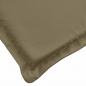 Preview: Sonnenliegen-Auflage Melange Taupe 200x50x4 cm Stoff