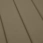 Preview: Sonnenliegen-Auflage Melange Taupe 200x50x4 cm Stoff