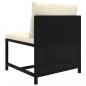 Preview: 10-tlg. Garten-Lounge-Set mit Kissen Poly Rattan Schwarz