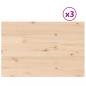 Preview: Tischplatten 3 Stk. 80x53x1,7 cm Rechteckig Massivholz Kiefer