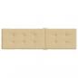 Preview: Liegestuhl-Auflage Melange Beige (75+105)x50x3 cm Stoff