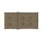 Preview: Niedriglehner-Auflagen 6 Stk. Melange Taupe 100x50x4 cm Stoff